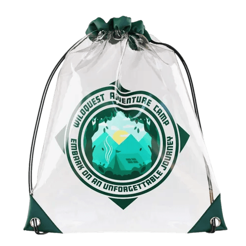 Custom Logo Clear Cinch Bag